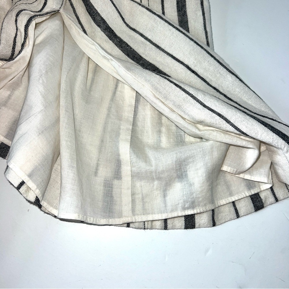 Rachel Roy Collection Woman's Striped Linen Blend Midi Slit Sundress size 0 - Picture 12 of 16